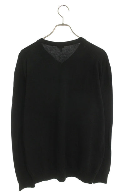 LOEWE Cashmere Blend Anagram Crewneck Knit Black Size XS