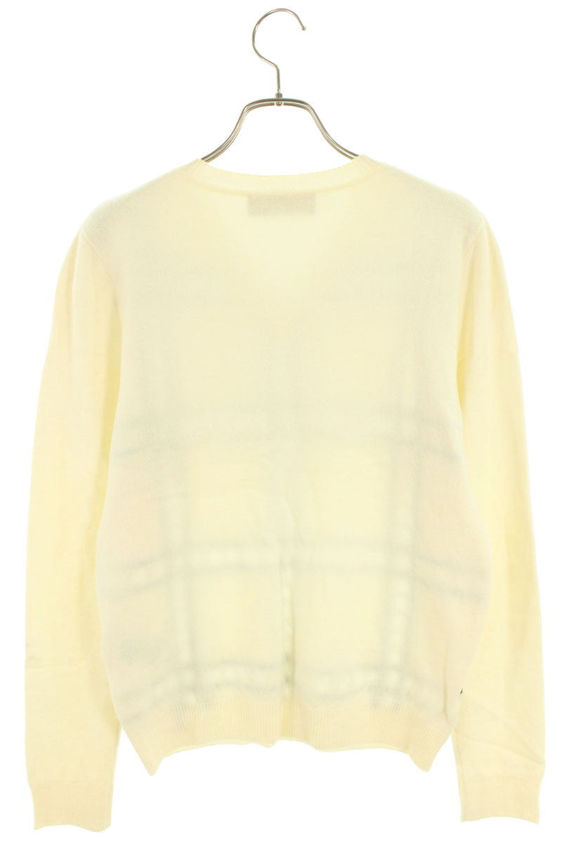 Fendi V-Neck Sweater White Size 44