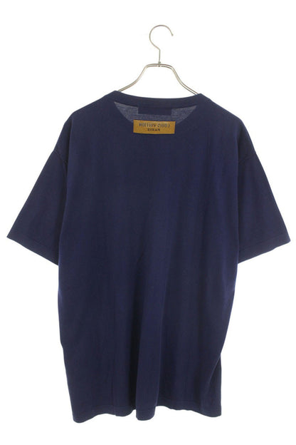 Louis Vuitton 22AW Graphic Logo Knit Sweater Blue Size L