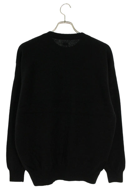 SEQUEL 24AW Logo Embroidered Knit Black Size M