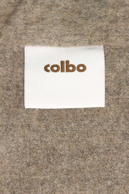 CORBO Half-Zip Cashmere Blend Knit Brown Size S