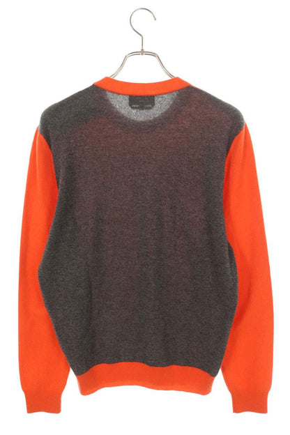 Hermes Cashmere Crewneck Knit Sweater Orange Size S