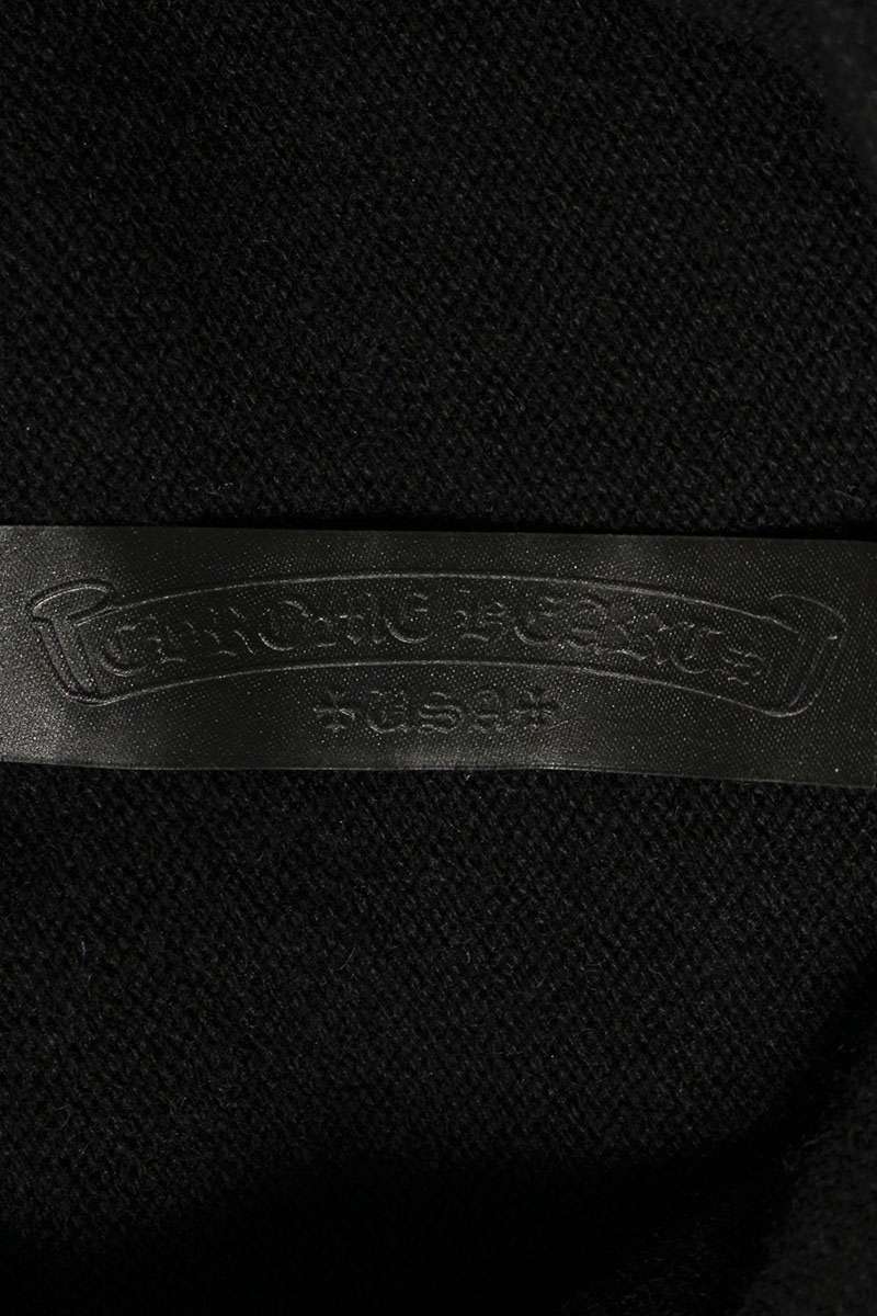 Chrome Hearts Leather Cross Patch Cashmere Hoodie Size XL