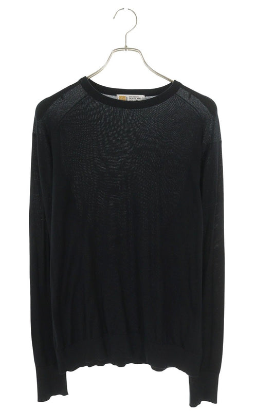 JOHNSMEDLEY x SEQUEL Logo Embroidered Knit Black Size XL