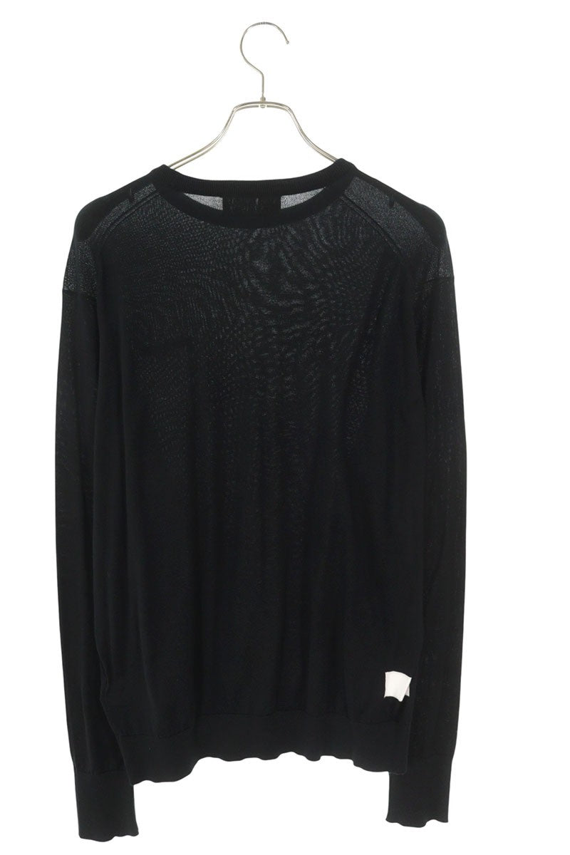 JOHNSMEDLEY x SEQUEL Logo Embroidered Knit Black Size XL