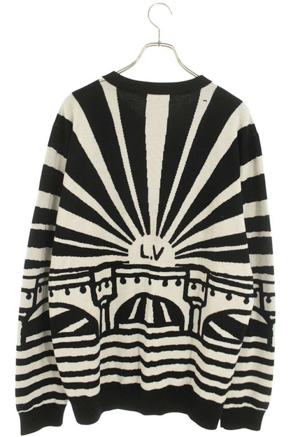 Louis Vuitton 24SS Wool Knit Sweater White x Black Size XXL