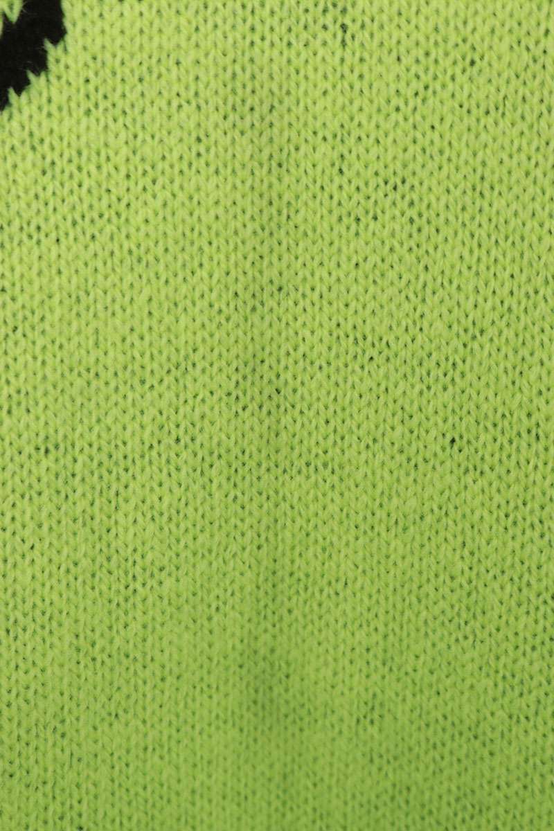 Balenciaga Logo Knit Sweater Green x Black Size S