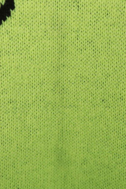 Balenciaga Logo Knit Sweater Green x Black Size S