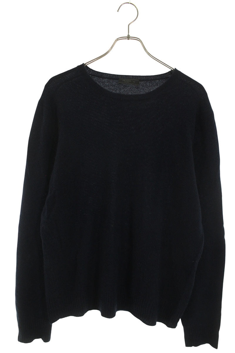 Prada Navy Cashmere Crewneck Knit Size XXL