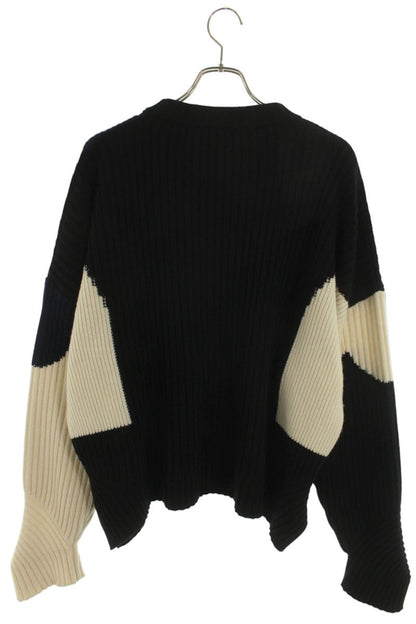 GMBH Wool Knitted Unisex Color Block Jumper Multi Size S