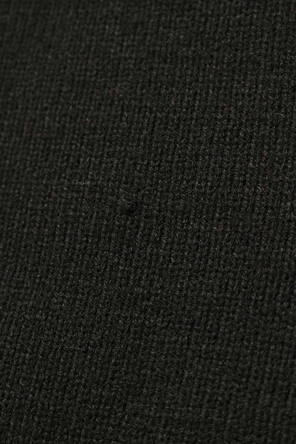 CDG 23AW Black Acrylic Side Slit Crewneck Knit Size L