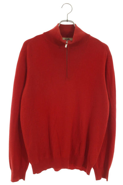 Hermes Cashmere Knit Sweater Red Size L