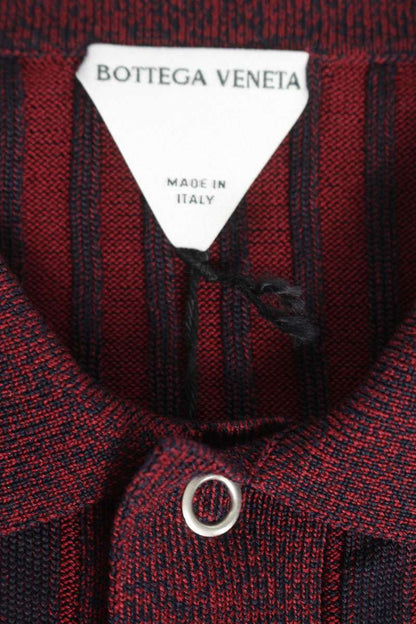 Bottega Veneta Polo Knit Sweater Red x Blue Size S