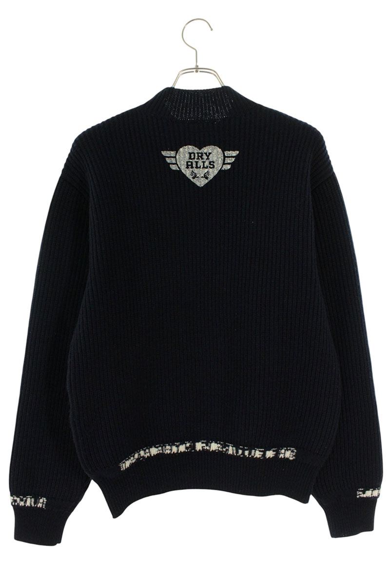 Human Made Logo Knit Sweater Blue Size M
