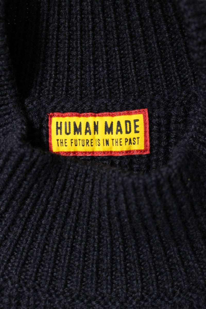 Human Made Logo Knit Sweater Blue Size M