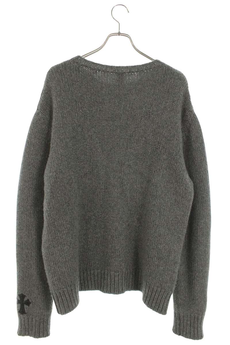 Chrome Hearts Sleeve Cross Patch Cashmere Gray Size L