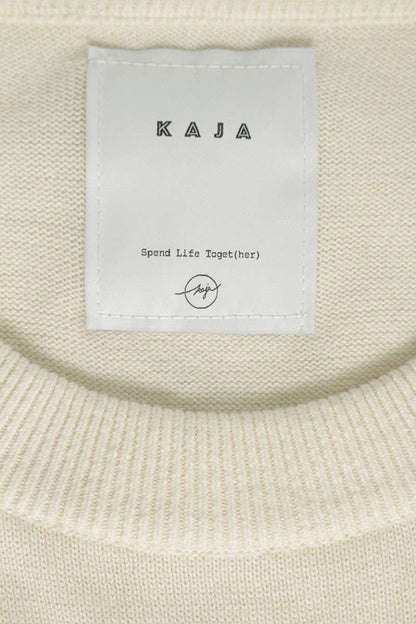 KAJA Off-White Cotton Cashmere Blend Knit Size L