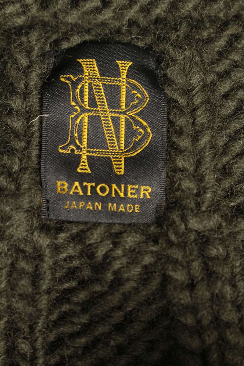 Batoner Knit Sweater Green Size 1