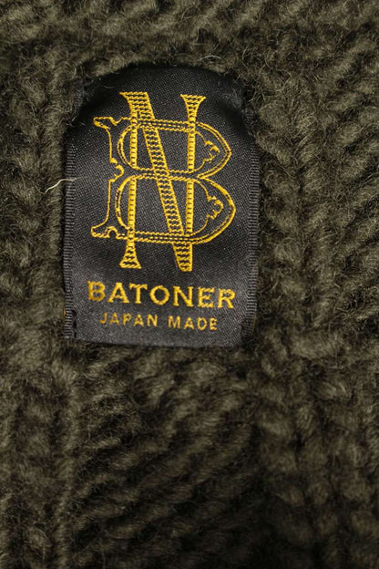 Batoner Knit Sweater Green Size 1