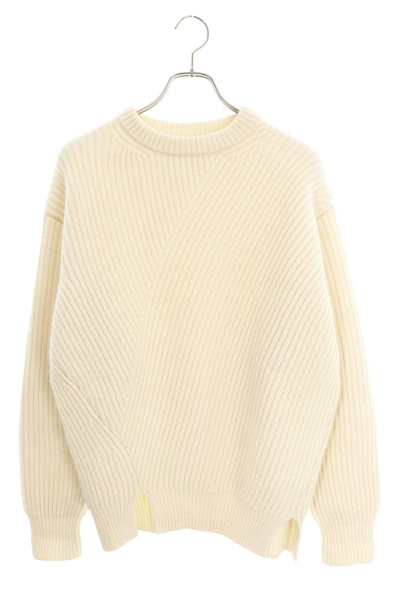 Jil Sander J14511 Wool Knit Sweater White Size S