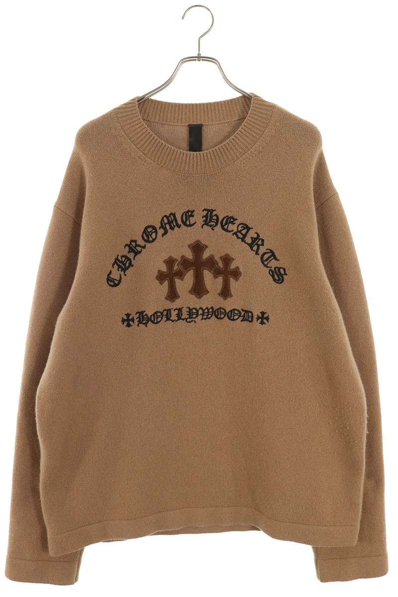 Chrome Hearts SAILIN ON CHSMR Cemetery Cross Brown Size L