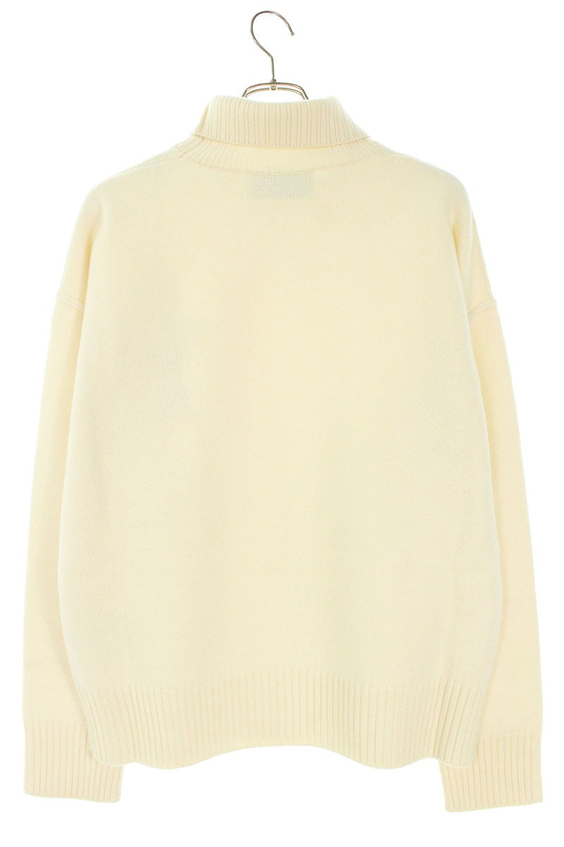 AMI 26SS Knit Sweater White x Red Size XXL