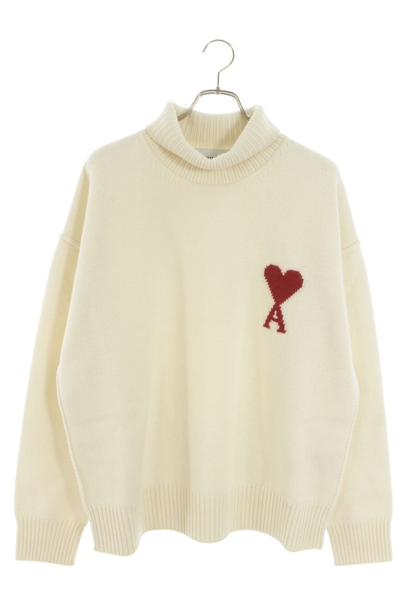 AMI Alexandre Mattiussi 26SS Heart A Turtleneck Knit Size L