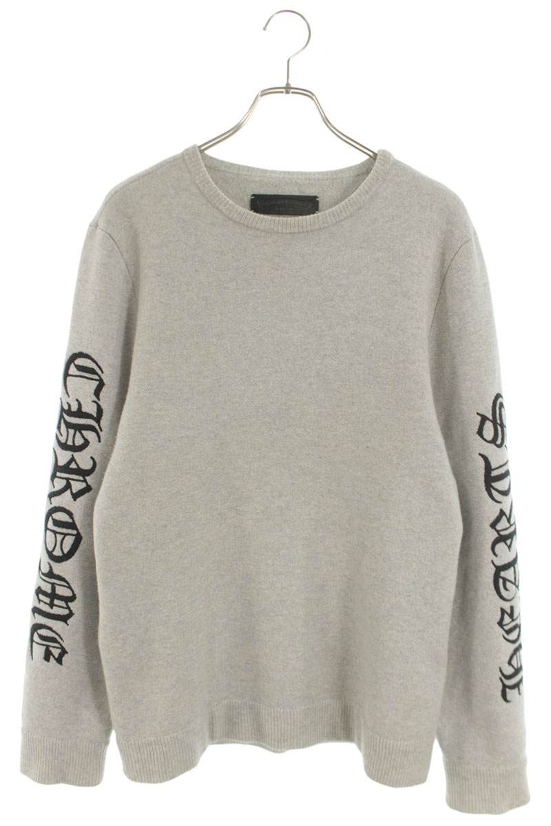 Chrome Hearts U LIFE SENTENCE Arm Logo Cashmere Knit Size M