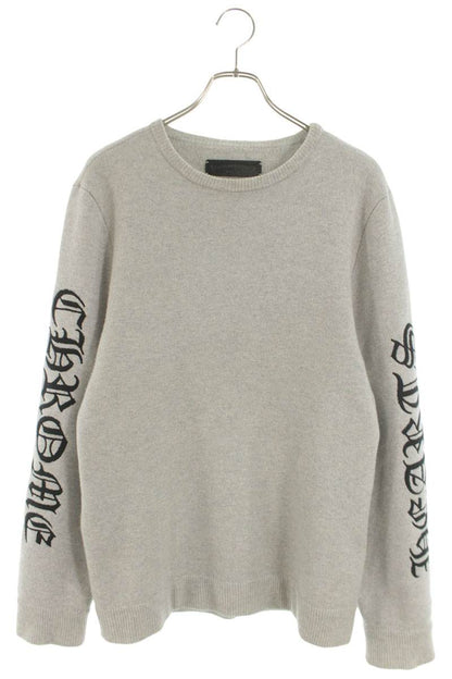 Chrome Hearts U LIFE SENTENCE Arm Logo Cashmere Knit Size M
