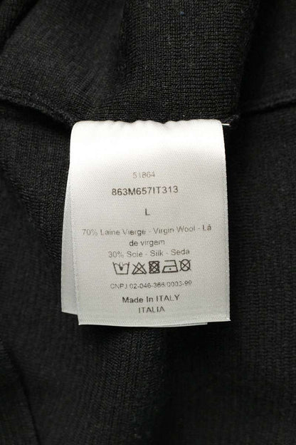 Dior HOMME 18SS Atelier Logo Wool Silk Crewneck Knit Size L