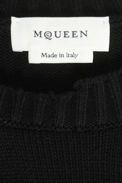 Alexander McQUEEN Skull Distressed Knit Black Size XL
