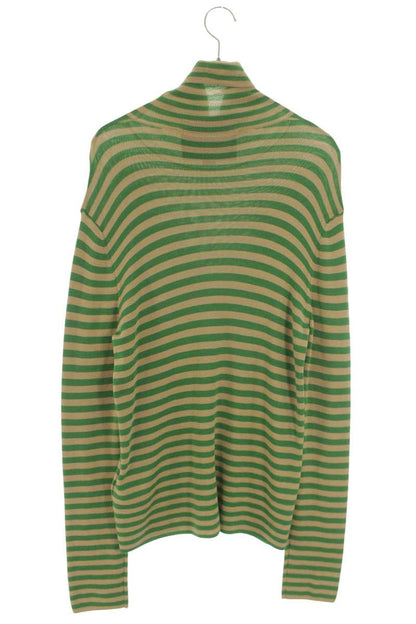 VALENTINO 26SS Wool Striped Turtleneck Knit Green Size L