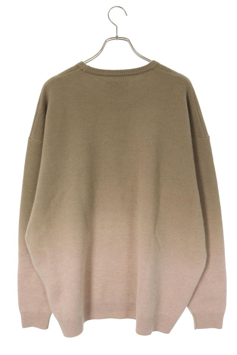 Graphpaper Wool Gradient Knit Beige Size L