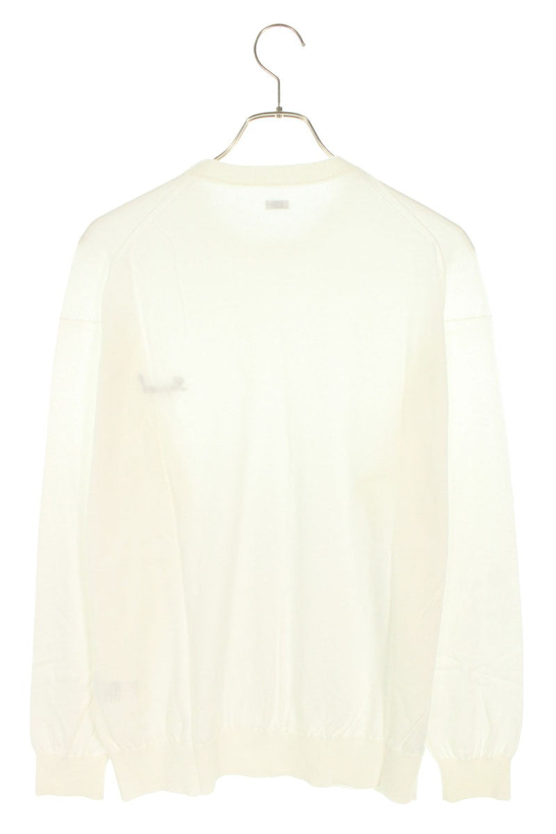 SEQUEL 25SS Cotton Logo Embroidered Knit White Size S