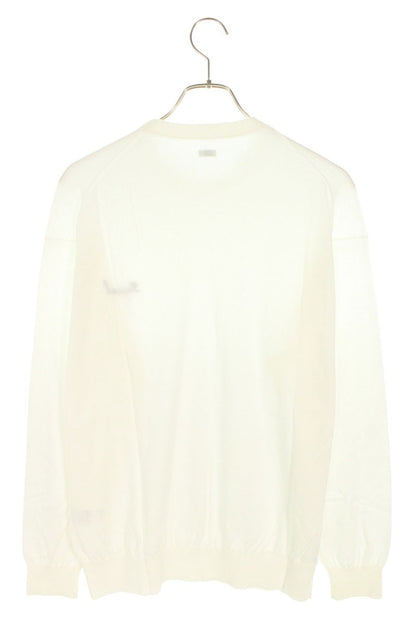 SEQUEL 25SS Cotton Logo Embroidered Knit White Size S