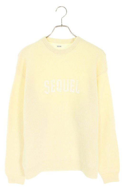 SEQUEL 24AW White Wool Low Gauge Knit Size M