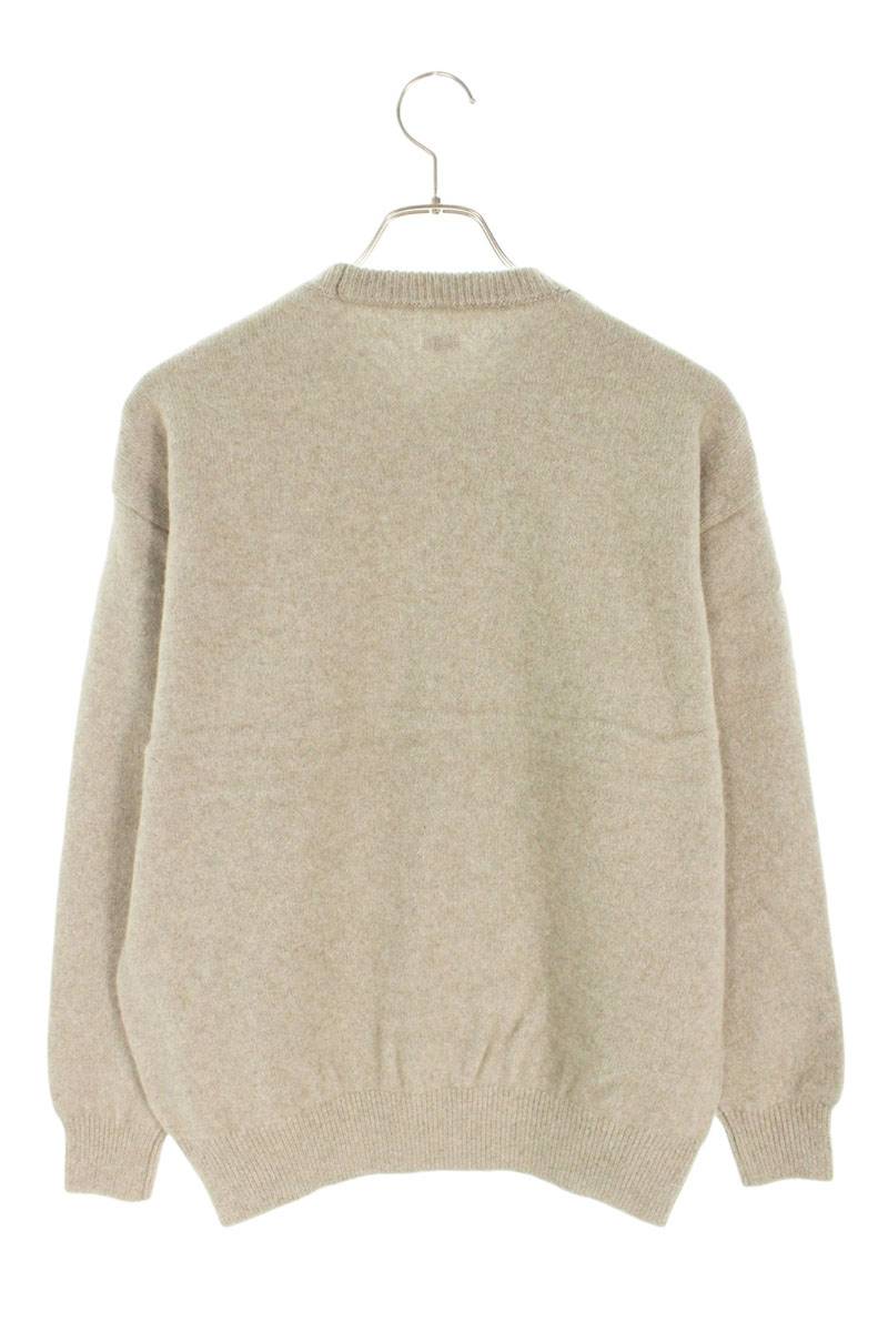 SEQUEL 24AW Beige Logo Embroidered Knit Size S