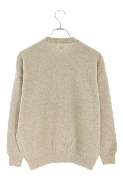 SEQUEL 24AW Beige Logo Embroidered Knit Size XL
