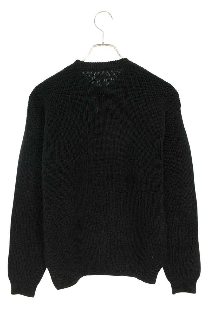 SEQUEL 24AW Black Wool Low Gauge Knit Size L