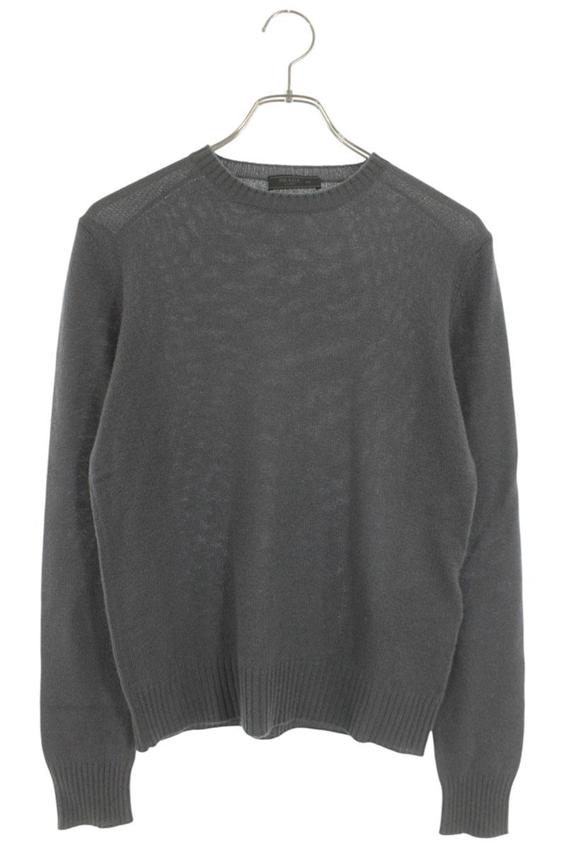 Prada Gray Cashmere Crewneck Knit Size S