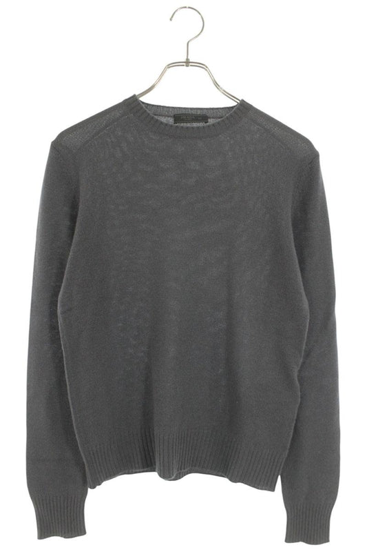 Prada Gray Cashmere Crewneck Knit Size S