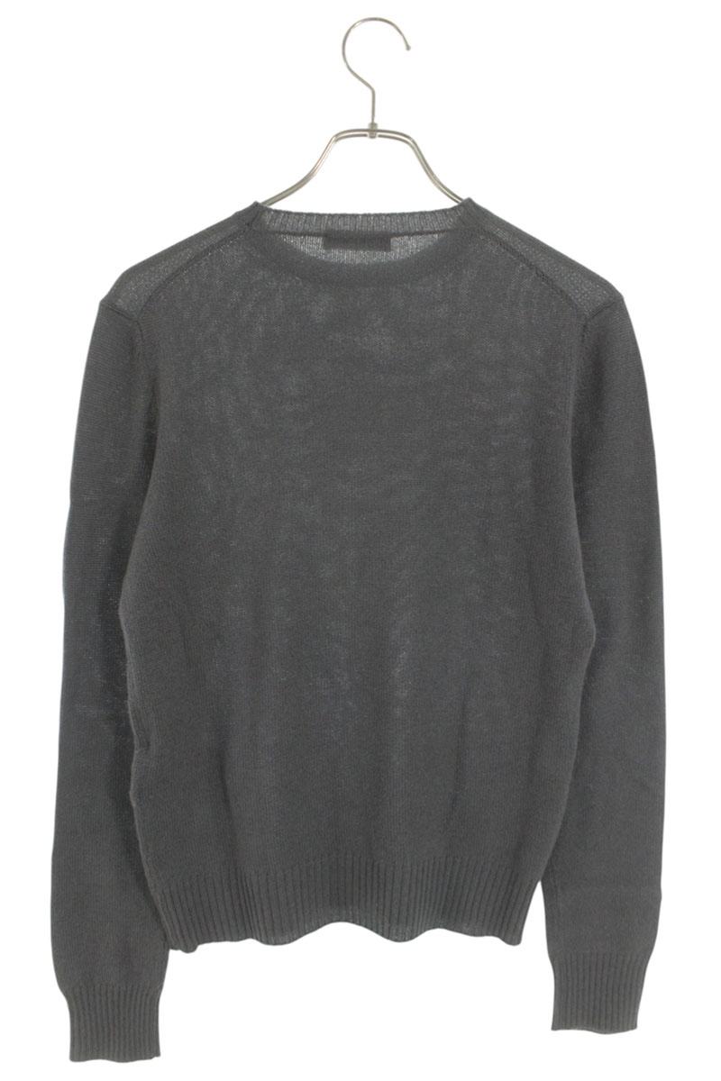 Prada Gray Cashmere Crewneck Knit Size S