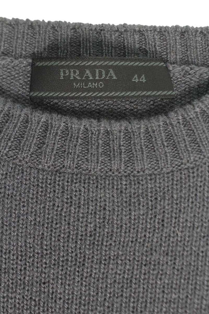 Prada Gray Cashmere Crewneck Knit Size S