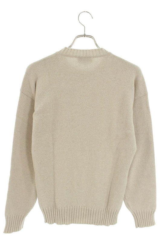Hermes Cashmere Crewneck Knit Sweater Beige Size S