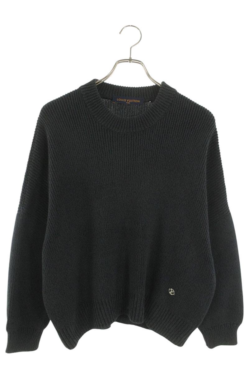 Louis Vuitton 18SS LV Logo Knit Sweater Gray Size XS