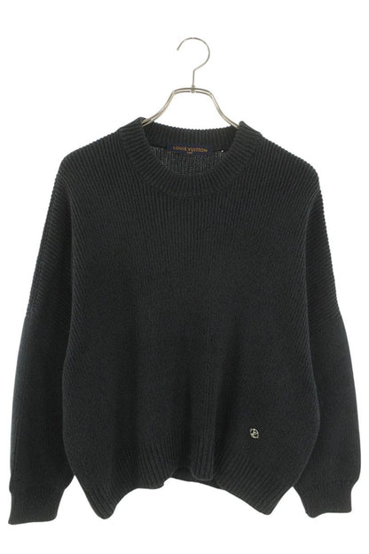 Louis Vuitton 18SS LV Logo Knit Sweater Gray Size XS
