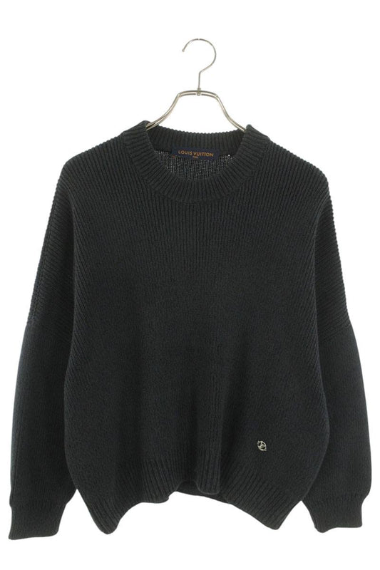 Louis Vuitton 18SS LV Logo Knit Sweater Gray Size XS