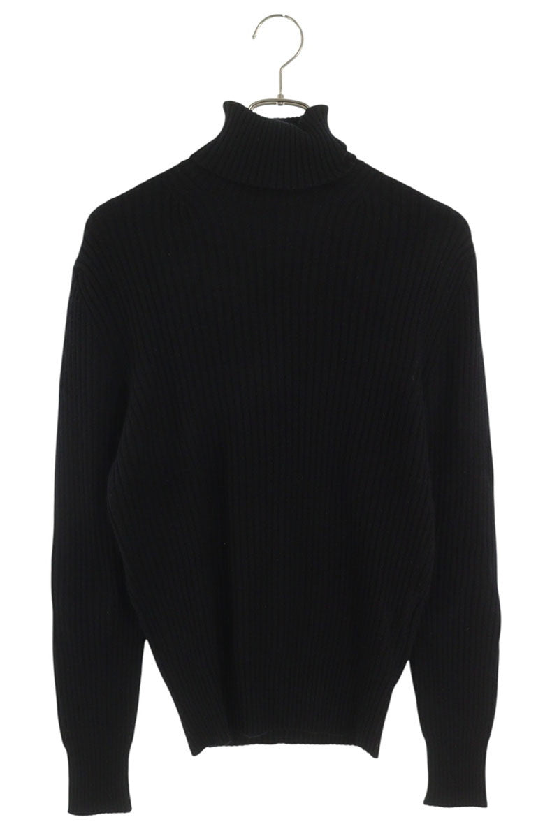 TOMFORD Black Cashmere Rib Turtle Neck Knit Size S