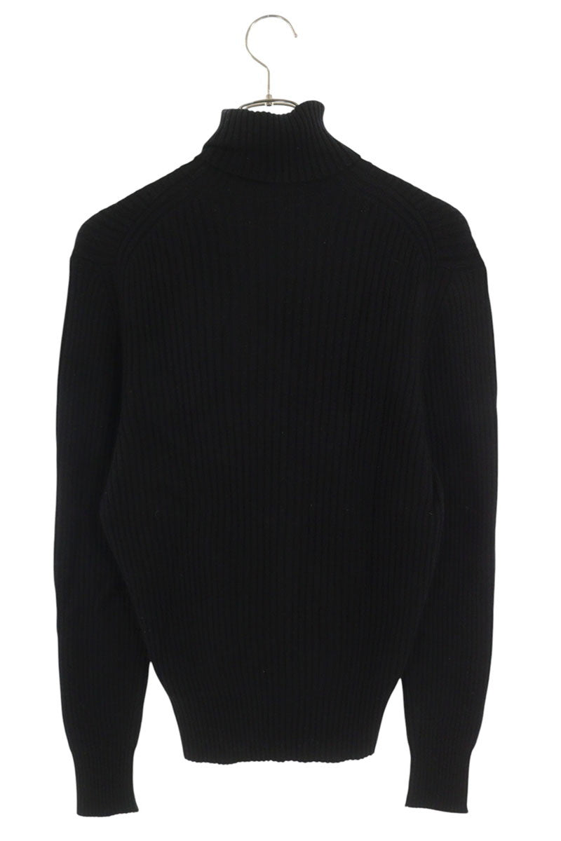 TOMFORD Black Cashmere Rib Turtle Neck Knit Size S