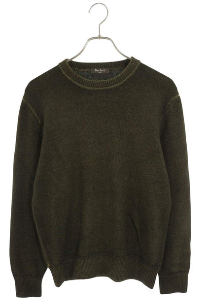 Berluti Crewneck Cashmere Knit Sweater Green Size XS